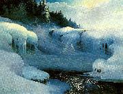 olof w. nilsson vinteralvor oil painting